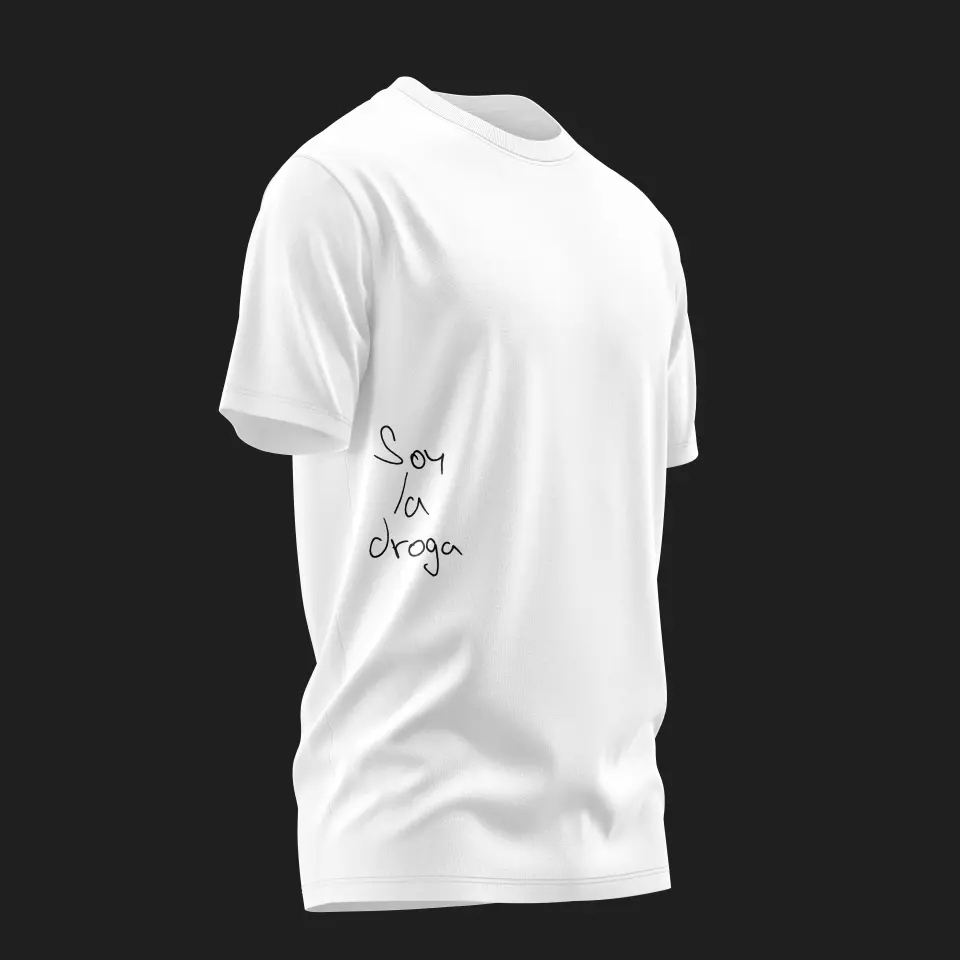 White Tee Right Side Soy La Droga - Morpho capsule.jpg