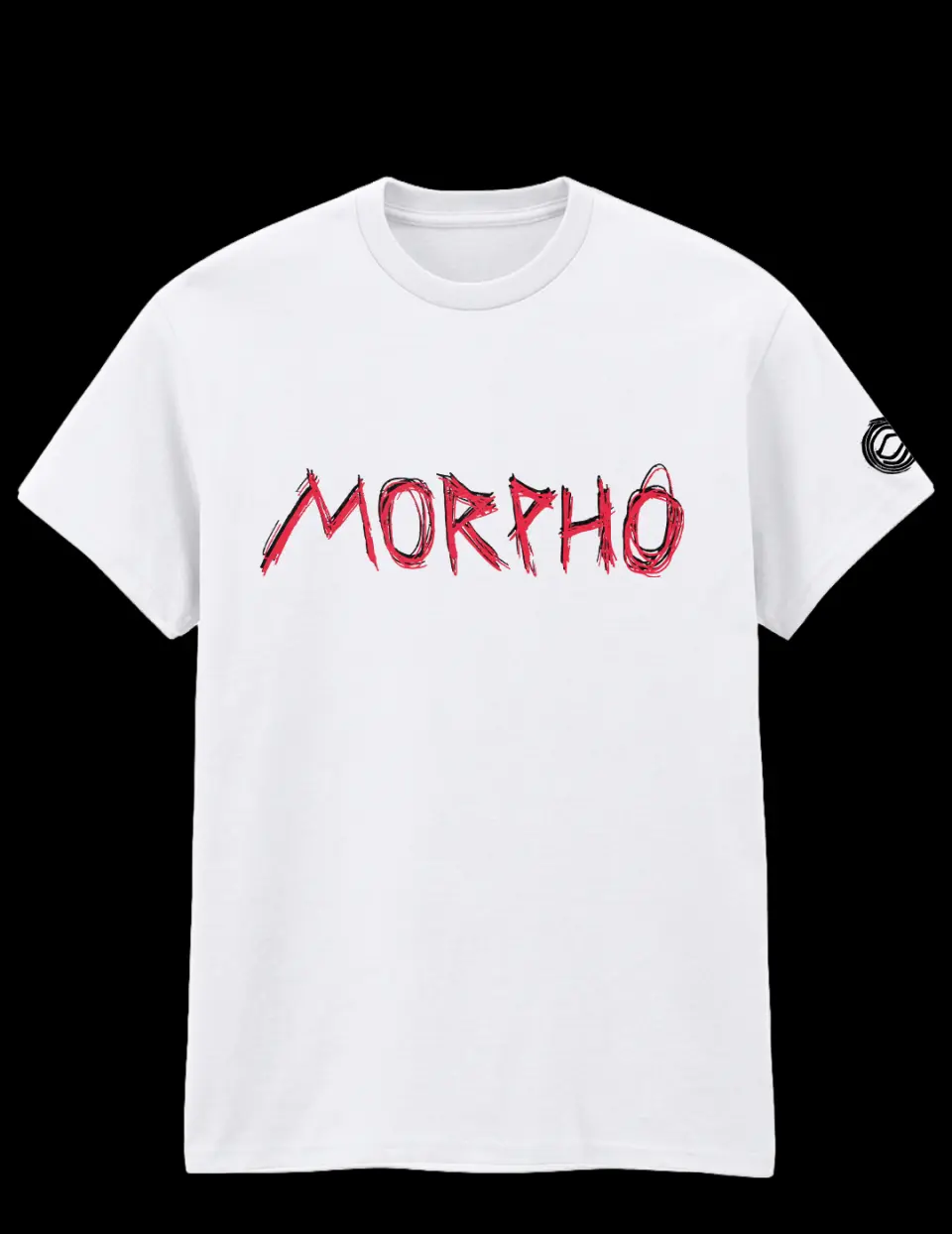 Tricou alb_Morpho Red capsule_fata.jpg